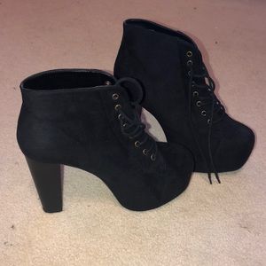 Super high heel booties
